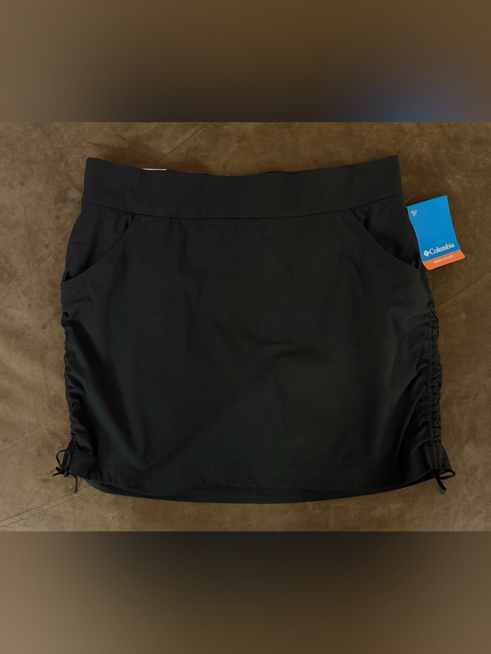 Columbia Black Active Skort with Side Drawcords